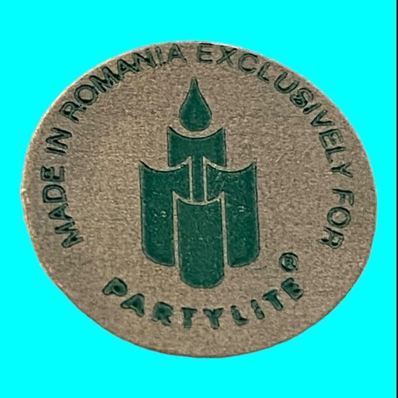 Partylite Mosaic Calypso Stained Glass Candle Holder Clear Red Gold - Picture 7 of 7